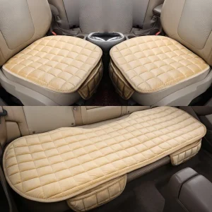 Juste de siège de voiture en peluche douce pour la peau, coussin automobile antidérapant, protecteur de siège automatique, universel pour berline et SUV