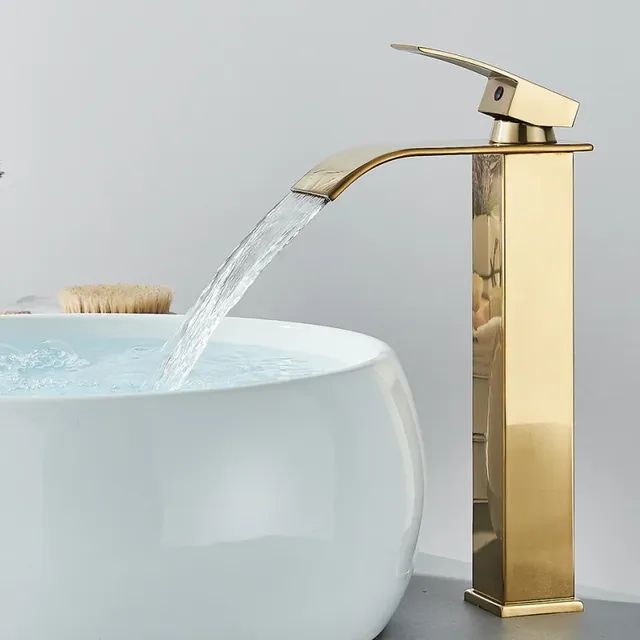 Robinet de lavabo cascade en acier inoxydable – vue 2