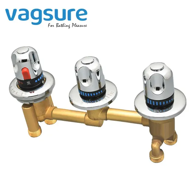 Mitigeur bain thermostatique trois pièces encastré…