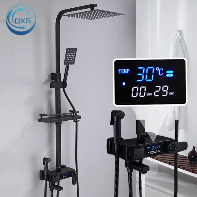 OXG Ensemble de robinets de douche thermostatiques en…