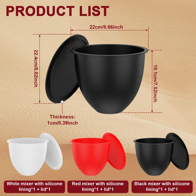 Bol en silicone avec couvercles inclus – vue 7