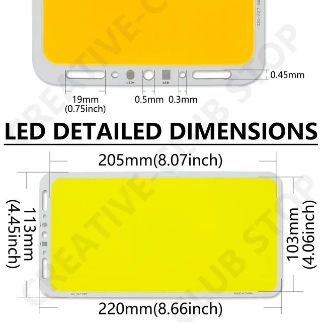 Panneau lumineux LED COB à intensité variable 100W… – vue 4