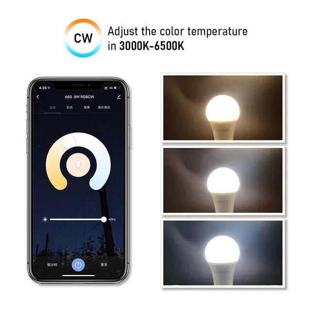 Ampoule LED intelligente à commande vocale – vue 6