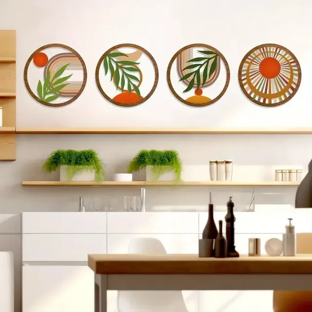 Décorations murales bohème en bois – vue 5