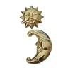 Soleil lune boutons en laiton armoire cuisine placard… – vue 1