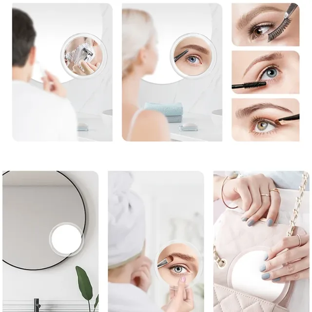 Miroir maquillage grossissant dix fois lumière anneau… – vue 5