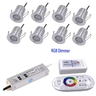 12V RGB IP65 3W Mini LED Downlight avec transformateur plafond…