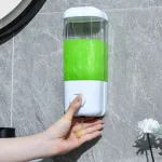 Distributeur mural de shampoing Regina pour les mains, distributeur de presse, distributeur de désinfectant pour les mains, cintre mural, beaucoup pour la salle de bain, 500 ml, 1000ml