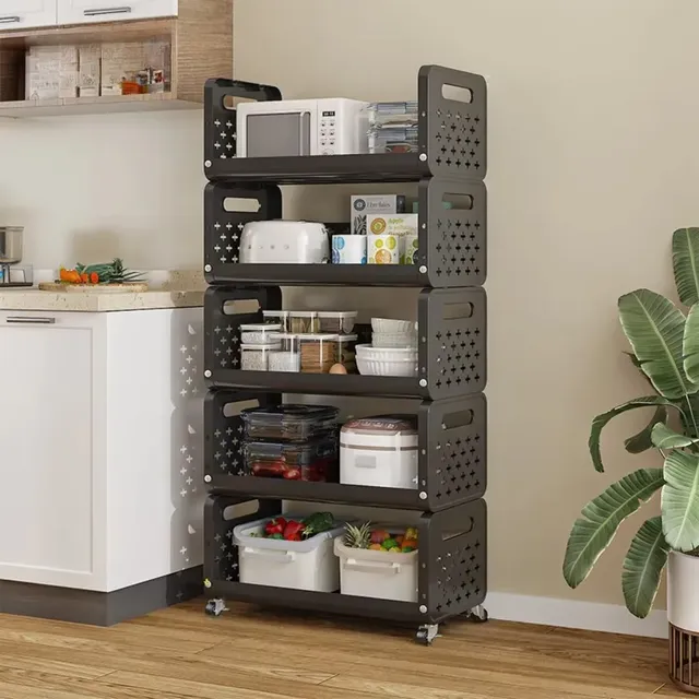 Chariot étagère rangement cuisine modulable multicouche… – vue 2