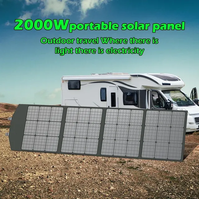 Kit de panneaux solaires flexibles pliables portables – vue 2