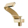 Robinet lavabo monobloc laiton doré mat monotrou… – vue 7
