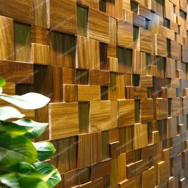 Panneau en bois hexagonal moderne – vue 5