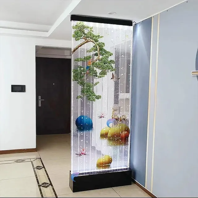 Panneau mural à bulles d'eau en acrylique LED mobile… – vue 2