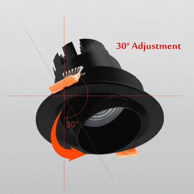 Dimmable LED intégré Zoom 15-60 degrés COB Downlight 7W… – vue 3