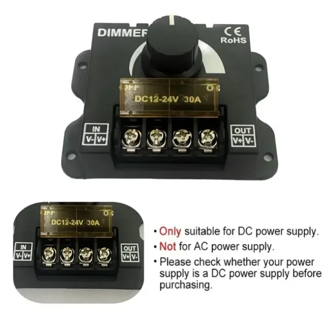Joli de Gradation LED DC 12V-24V 30A – vue 6
