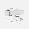 Mitigeur thermostatique mural baignoire douche acier… – vue 3