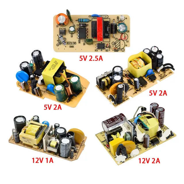 AC-DC AC 100 V-240 V à DC 5 V 12 V 1A 2A 2