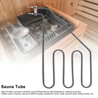 Élément chauffant sauna acier inoxydable tubulaire ondulé trois…