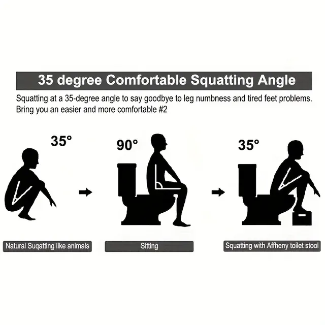 Tabouret de toilette portable robuste pour adulte de 7… – vue 3