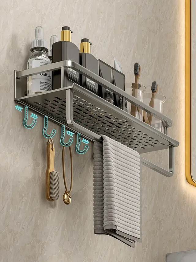 Support de salle de bain étagère de salle de bain espace… – vue 5
