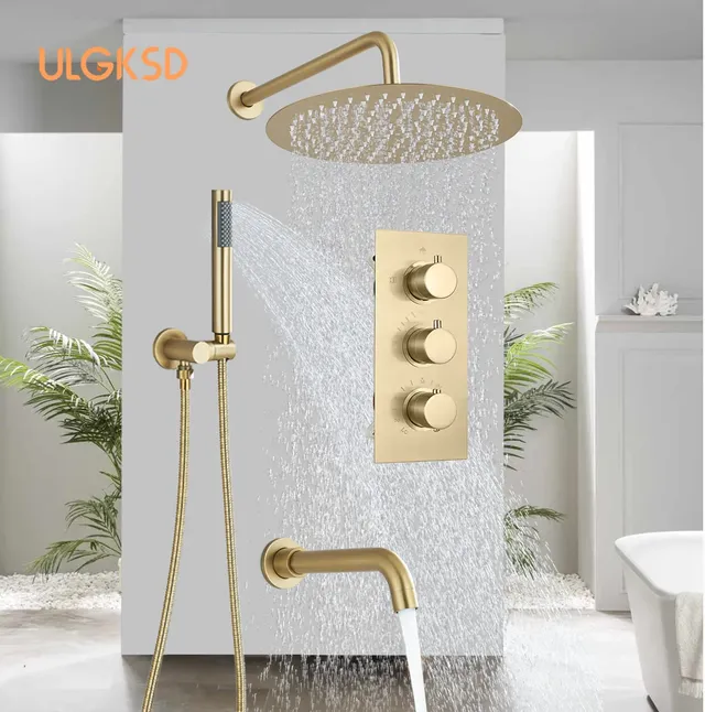 Système de douche thermostatique à 3 voies