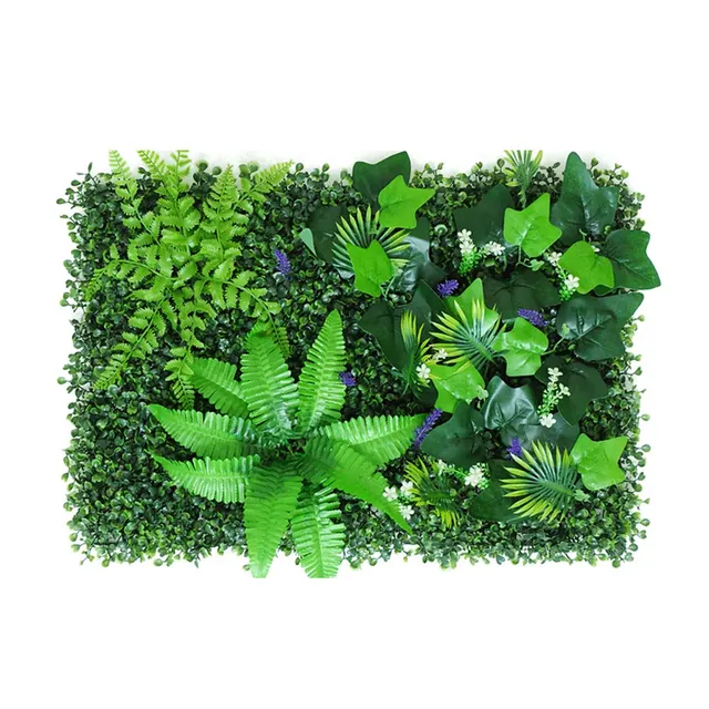 Panneau végétal artificiel rectangulaire feuillage dense… – vue 4