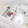 Évier de cuisine cascade Nano blanc avec robinet… – vue 2