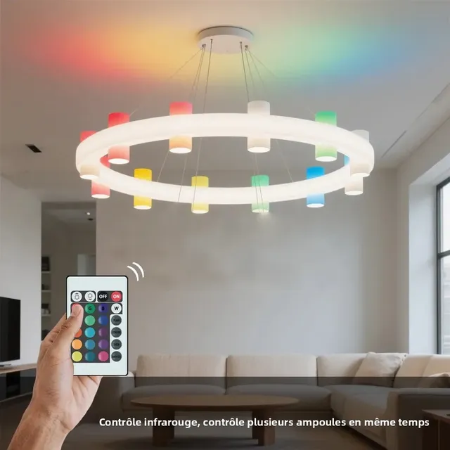 Ampoule LED 85-265V E12E14 RGBW lumière LED télécommande… – vue 2
