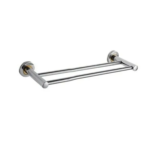 Porte serviettes acier inoxydable chromé poli miroir… – vue 4