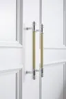 Bouton de meuble à tiroirs en laiton Konbs – vue 1