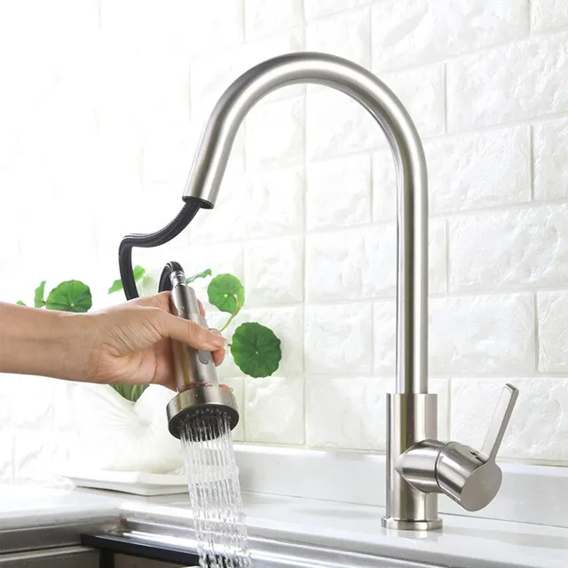 Tête de robinet de cuisine dorée G1/2 – vue 5