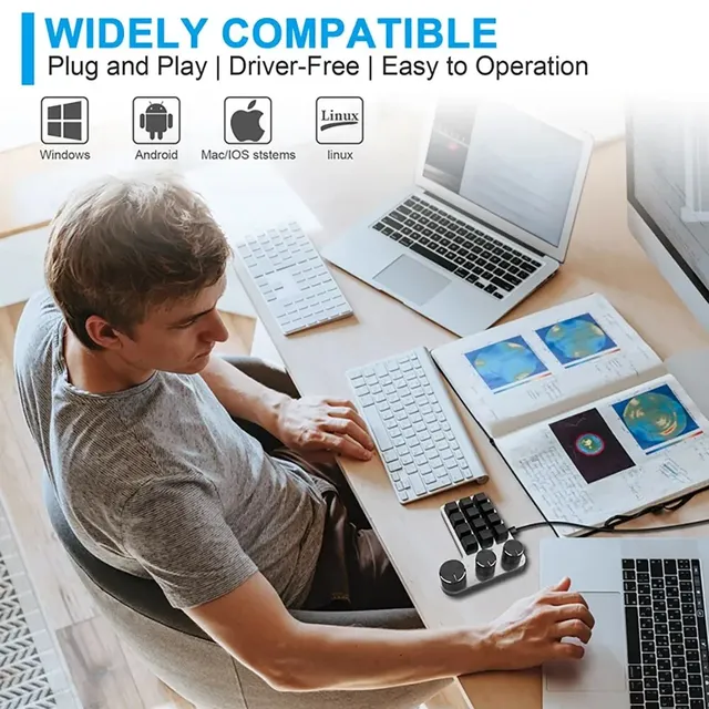 Clavier de jeu mécanique à 3 boutons – vue 4