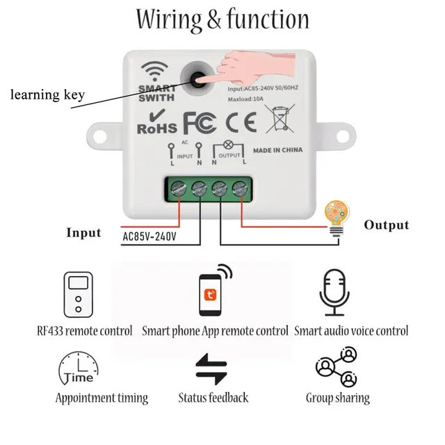 Kit d'interrupteur d'éclairage WiFi intelligent – vue 6