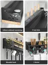 Organisateur de cuisine étagère murale support de… – vue 5