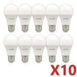 Ampoule LED A60 G45 E27 AC110V 220V 3W 8W 9W 12W 15W 18W 20W 24W, économie de lampe, ampoules blanches froides et chaudes pour la maison, 10 pièces/lot