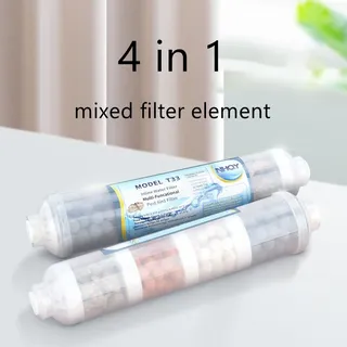 1 ensemble d'éléments filtrants mixtes pour purificateur d'eau 4 en 1