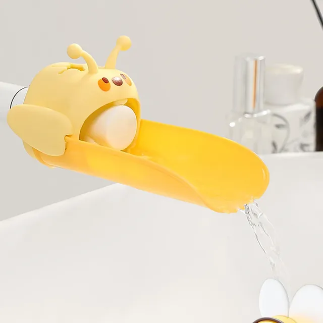 Rallonge robinet silicone souple jaune abeille dessin… – vue 2