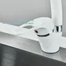 Robinet de cuisine de salle de bains blanc avec points – vue 4