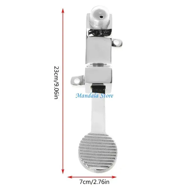 Robinetterie pédale commande pied inoxydable chromé… – vue 7