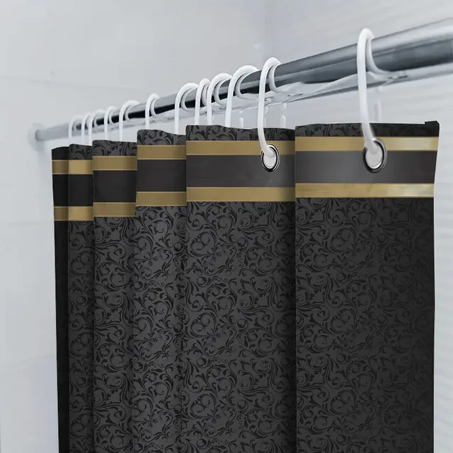 Ensemble de salle de bain de luxe noir et or – vue 6
