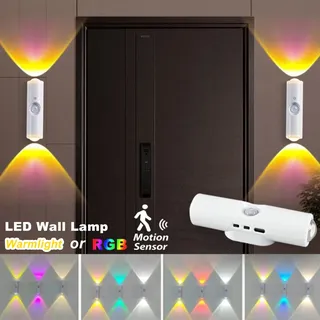 Appliques murales RGB LED avec capteur de mouvement