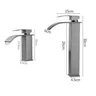 Robinet de lavabo cascade moderne en acier inoxydable – vue 7