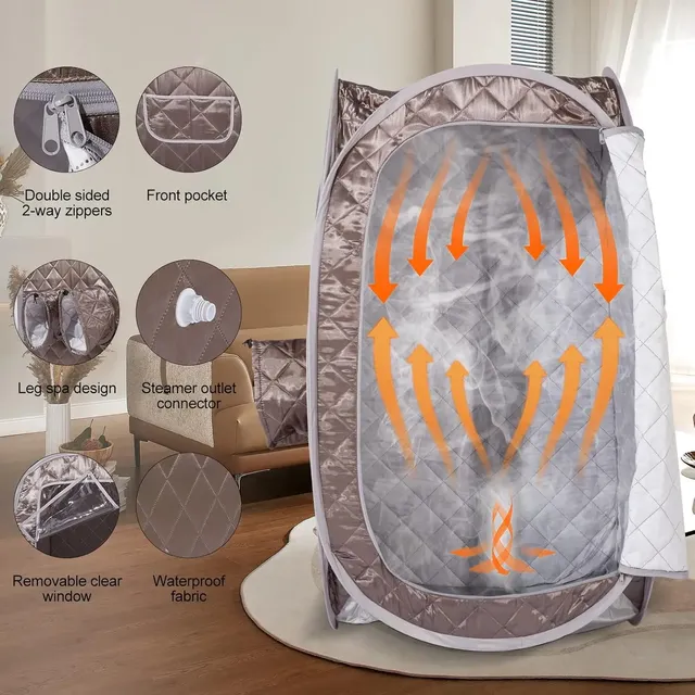 Tente sauna portable montage rapide cabine spa vapeur… – vue 2