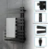 Radiateur sèche serviettes électrique mural noir mat… – vue 3