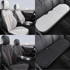 Housses de siège de voiture universelles en daim souple, coussin de Support de siège de conducteur, tapis de protection respirant et antidérapant, accessoires de voiture