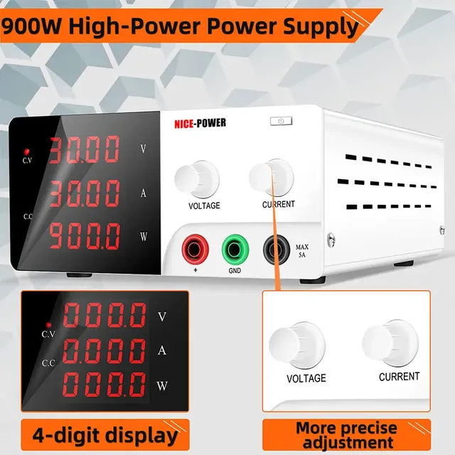 Alimentation stabilisée réglable 30V 30A alimentation… – vue 4