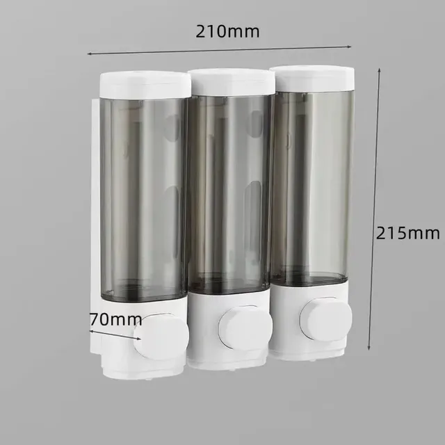 Distributeur savon liquide mural 500ml pompe… – vue 3