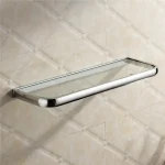 Vidric – étagère en verre chromé pour salle de bain, coin de rangement en cuivre, pour douche, shampoing, savon, accessoires de salle de bain