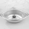 Évier de cuisine doux Triangle en acier inoxydable – vue 3