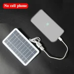Panneau solaire Portable 5V 2W, plaque solaire avec USB, Charge sûre, stabilisation du chargeur de batterie pour batterie externe, téléphone, Camping en plein air, maison